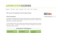 Desktop Screenshot of animationguides.com