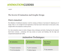 Tablet Screenshot of animationguides.com